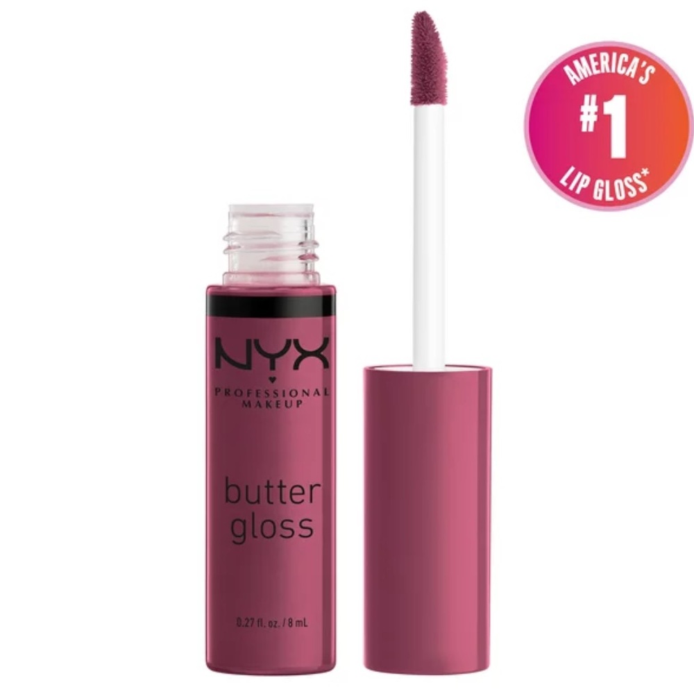 NYX BUTTER GLOSS IN CRANBERRY PIE NWT